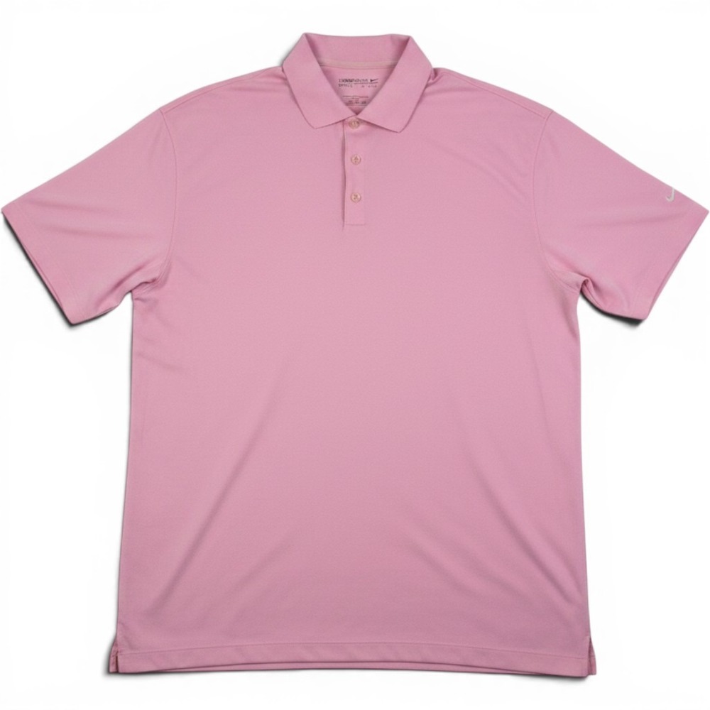 Nike Golf Dri-FIT Polo Shirt Mens XXL Pink Short Sleeve 128898-623
